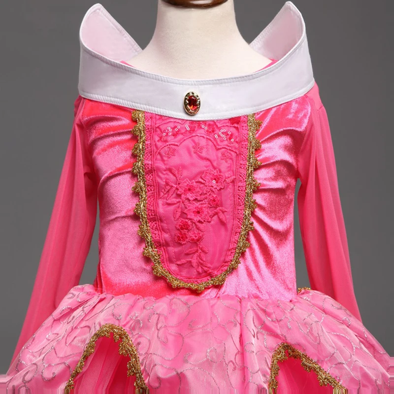 Платье принцессы для девочек «Спящая красавица», «Эльза», «Золушка»; детское платье для костюмированной вечеринки; костюмы на Хэллоуин для детей; Вечерние платья из тюля