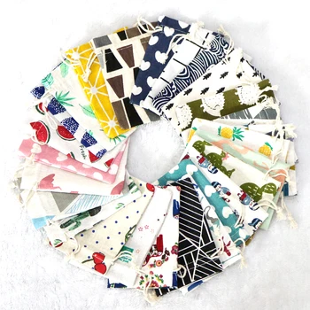 

Wholesale 10pcs/lot Small Cotton Bags 9x12cm Wedding Party Favor Drawstring Gift Bag Pouches Candy Nuts Jewelry Packaging Bags