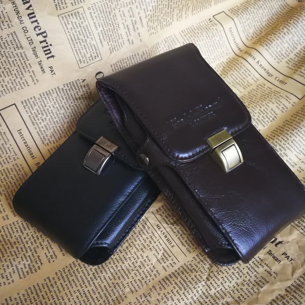 Из натуральной кожи носить Зажим для ремня Талия мешок кошелек Чехол Для Doogee S60 мобильного телефона упаковка для мобильного телефона сумки