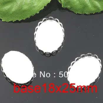

Free shipping!!! 200pcs oval silk Silver pendant Picture Frame charms Pendants 18x25mm,Cameo Cab settings,pendant base