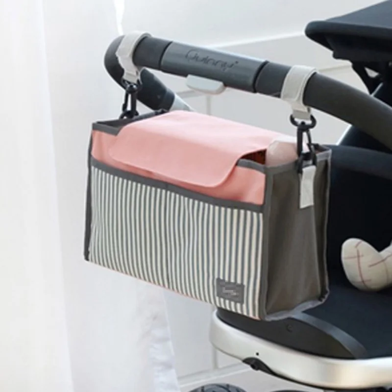 

Baby Stroller Organizer with Detachable Handbag Multifunctional Baby Nappy Travel Pram Buggy Cart Hanging Bag Accessories