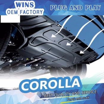 

Car styling Plastic engine guard 2009-2015 For Corolla Engine skid plate fender alloy steel engine guard Car Acces