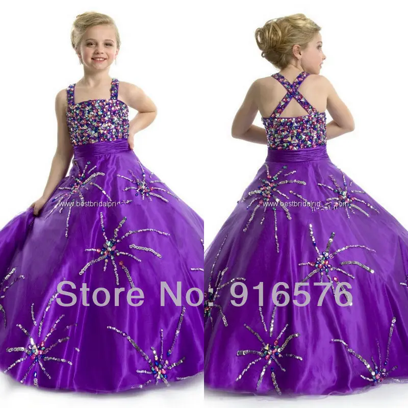 Wholesale Little Girl Pageant Dress Designer Girls Holiday Dresses