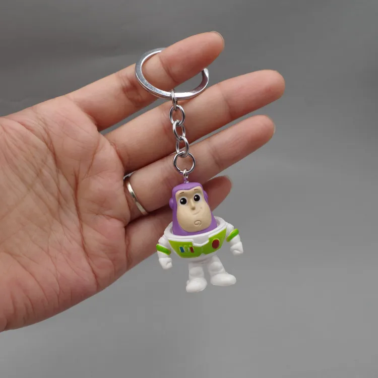 Hot Toys Movie Toy Story 4pcs/set New Woody Buzz Lightyear PVC Action Figure Keychain Figure Doll Toys for Children Gifts