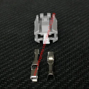 

20 Sets 2 Pin Auto Brake Light Plug CD Player Antenna Conversion Line Radio Antenna Connector 7283-8123-40 MG610850-4 For Toyota