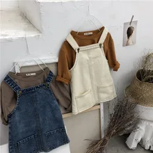 Детские комбинезоны для маленьких мальчиков, джинсовый комбинезон, весна, Новое поступление, платье на бретелях для девочек, детская одежда, повседневная одежда, детские комбинезоны для девочек, 2-6 лет