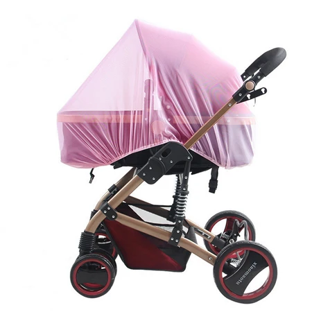 2Pc/Lot Baby Stroller Mosquito Net Safe Mesh Buggy Crib Netting Baby Cart Mosquito Net Outdoor protect cooling mattress topper Bedding