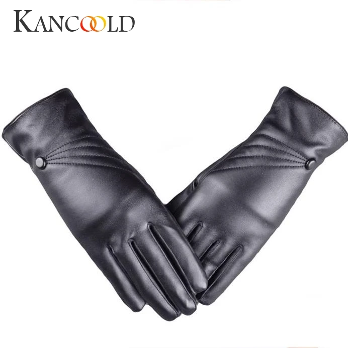 Перчатки kancoold роскошные женские кожаные зимние супер теплые перчатки из кашемира модные высококачественные женские перчатки 2018NOV28