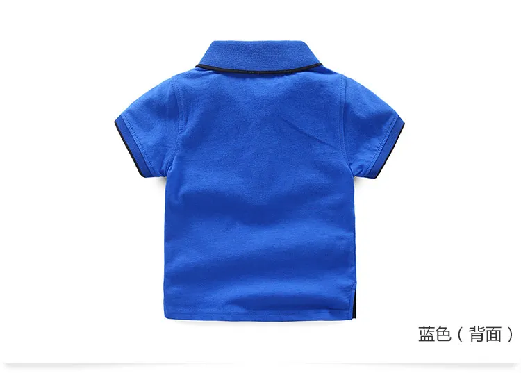 2018 Summer Kids Children's Birthday Gift Clothing Cotton Short Sleeve Solid Color White Pink Red Blue T Shirt Boy 10 Years (3)