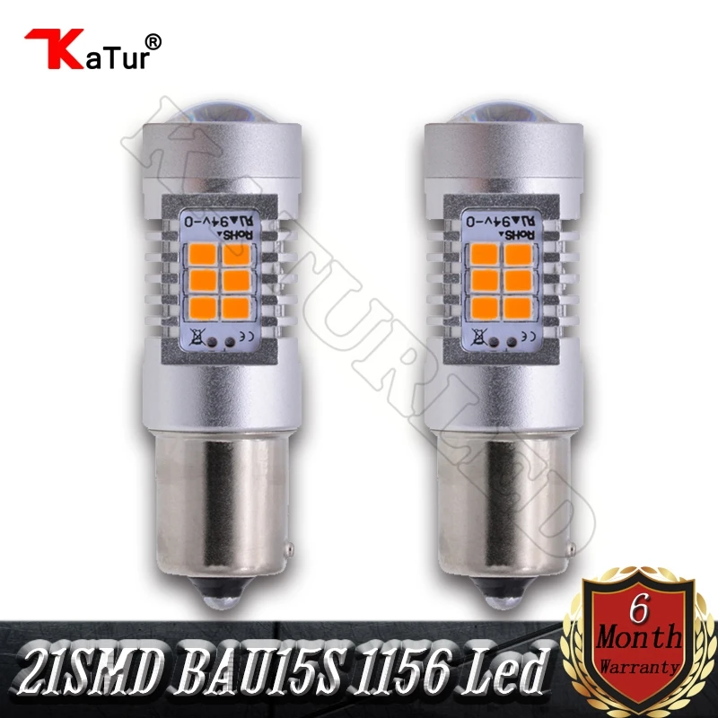 

2pcs BAU15S PY21W 7507 21-SMD LED Bulb Replacement Bulb for Turn Signal Indicator or Corner Parking Side Marker Lights Amber