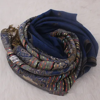 

Women Shawl Jacquard Spring NEW Cotton Linen Muffler Lady Warm Wrap Chinese Style Tassels Pashmina Big Size Mantilla Scarf