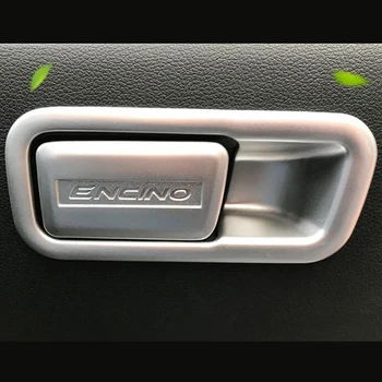 

For Hyundai Kona Encino 2018 2019 ABS Matte and Carbon fibre Car copilot glove Box handle bowl Cover Trim Styling Accessories