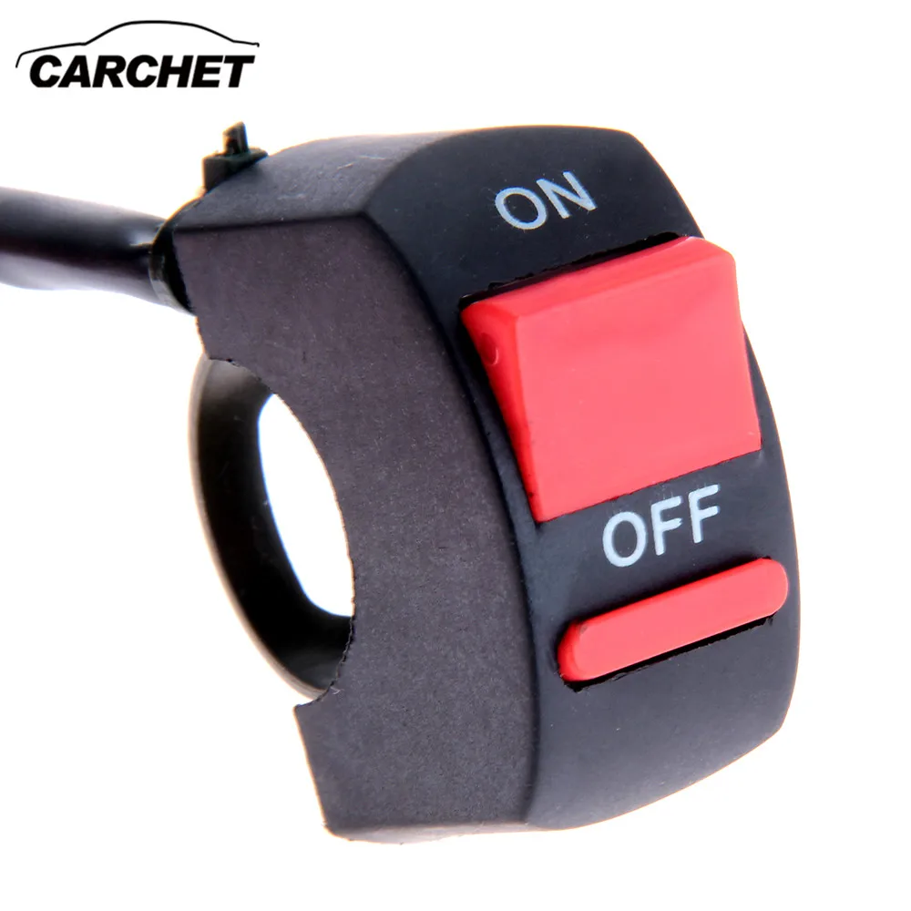 

CARCHET Motorcycle Dual Double Flash Warning Light Switch Turn Signal Lamp Handlebar Motorcycle Switches ON-OFF Button
