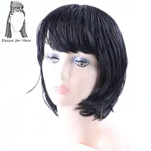 Desire for hair 10 дюймов Короткие парики боб термостойкий синтетический парик для женщин с мини плетеной коробкой косы натуральный вид