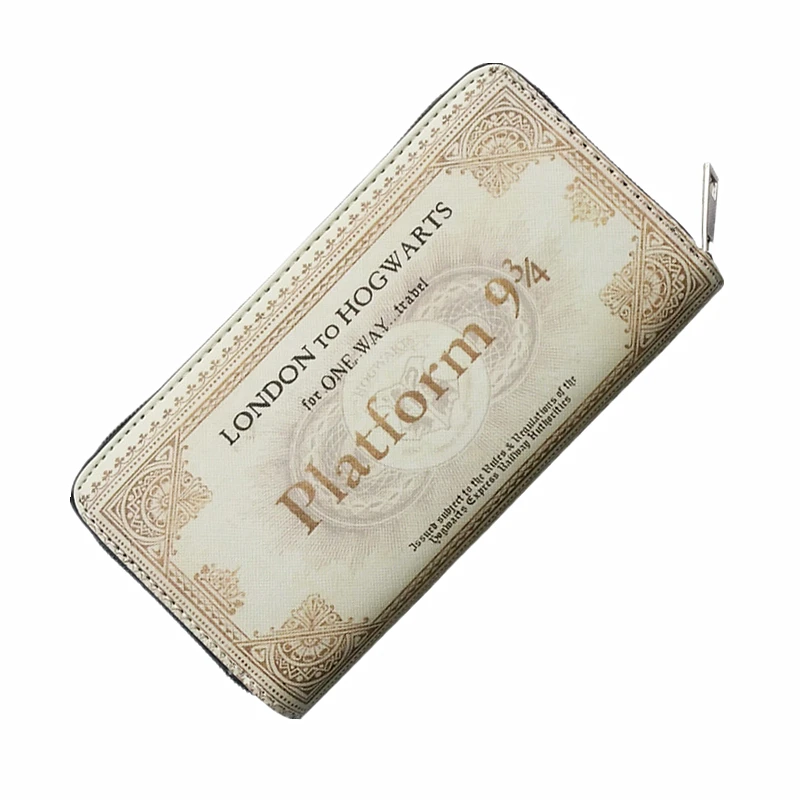 

New harry potter Hogwarts Admission Notice Wallet Purse Station ticket card bag zipper wallet ticket folder Card Holder Wallets