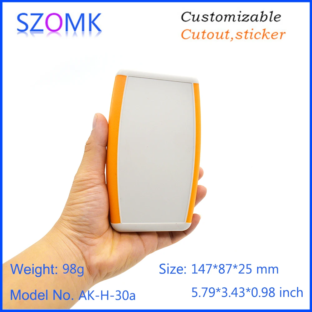 szomk 5V battery handheld plastic enclosure electronics junction box GPS tracker instrument housing case keypad plastic handheld box (18)