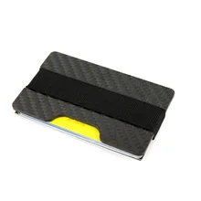Carbon Fiber RFID Blocking Money Band Credit Card Holder Slim Wallets Business Card Holders Durable 3K Carbon Case Purse For Men