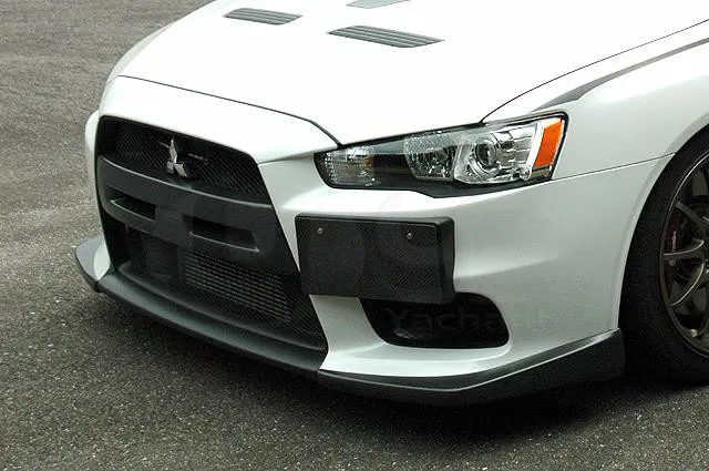 FRP стекловолокно передний бампер крышка 2 шт подходит для 2008-2012 Mitsubishi Lancer Evolution EVO 10 EVO X VTX стиль передний бампер крышка