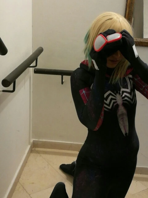 Gwenom Cosplay Costume Woman Venom Symbiote Spider Gwen Stacy Spiderman Superhero Costume 3D Printed Fullbody (17)