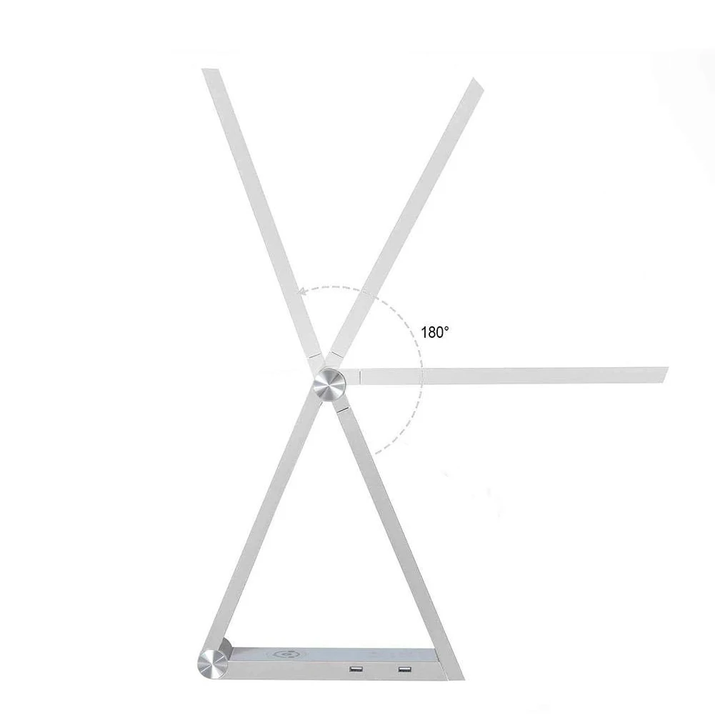

Foldable Learning Night Desk Control Triangle Led Dimming Wireless Charging Table Lamp Decoration Working Light Reading