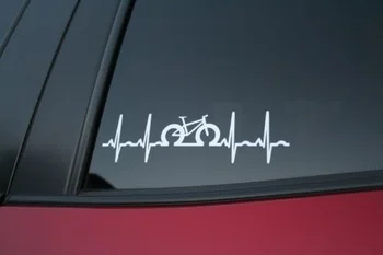 

Fat Bike heartbeat die-cut window sticker 12.5cm