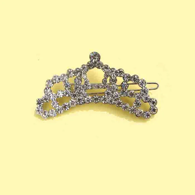 Fashion crystals pet tiara crown charm font b hair b font decoration clip women s font