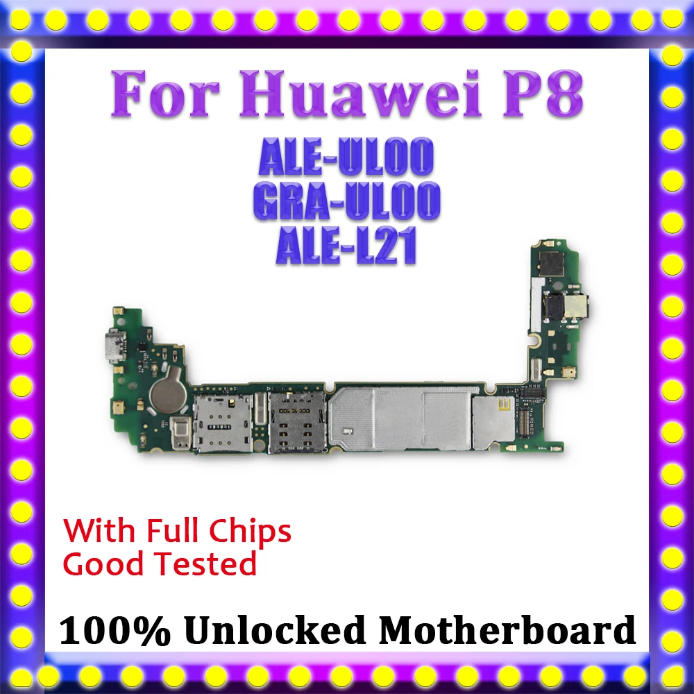Разблокирована 16 Гб для HUAWEI P8 Lite материнская плата, замена лоджик борд для HUAWEI P8 Lite ALE-UL00 GRA-UL00 ALE-L21 с полный чип