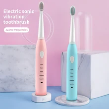 Electric Toothbrush USB Rechargeable Automatic Tooth Brush Sonic Waterproof Cleaning with 4 Replacement Head Electric Toothbrush USB Rechargeable Automatic Tooth Brush Sonic Waterproof Cleaning with 4 Replacement Head