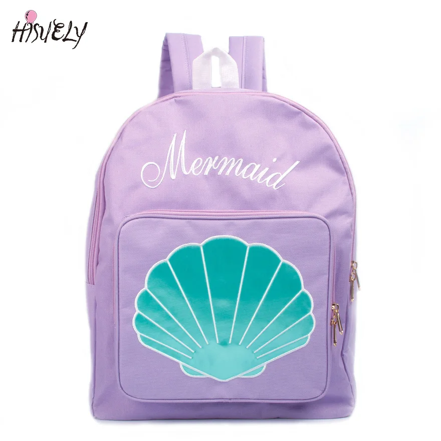 2016 New Harajuku fresh cute embroidery shells backpack women preppy