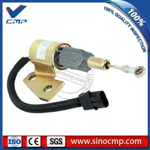 12 V solenóide escavadeira extinção 3991167, shut off válvula solenóide