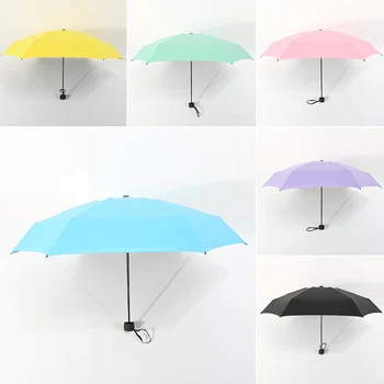 

Top Sale Mini Creative Folding Umbrella Super Light Small Foldable Pockets Umbrellas Rain Women Kids Paraguas 2018