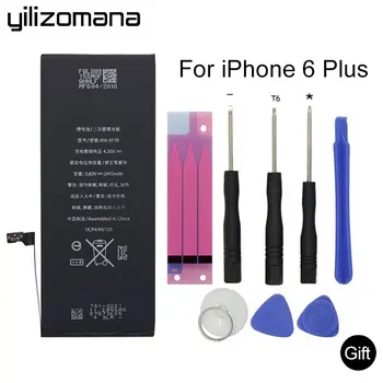 

YILIZOMANA Phone Battery Original High Capacity 2915mAh for Apple IPhone 6Plus 6 Plus Lithium Polymer Batteries + Free Tools