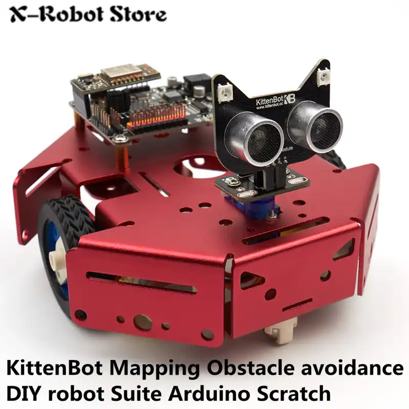 Kittenbot基本ロボットキットdiyロボット幹おもちゃスクラッチ3 0 Arduino Pythonプログラムプログラマブルロボット キットにコーディングロボット アクション トイ フィギュア Aliexpress