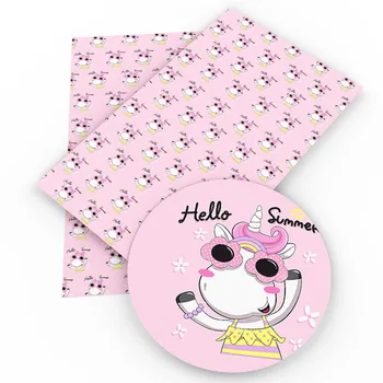 

David accessories 20*34cm summer watermelon flower ice cream bird Synthetic Leather DIY Decorative Garment knotbow Bags,1Yc3710