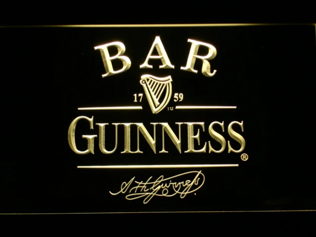 

427 BAR Guinness Beer LED Neon Light Signs with On/Off Switch 20+ Colors 5 Sizes to choose