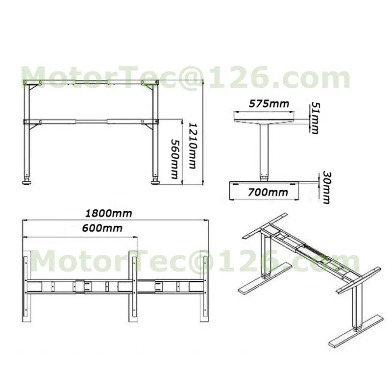 Standing up desk office desk 110V 220V input free shipping to Israel