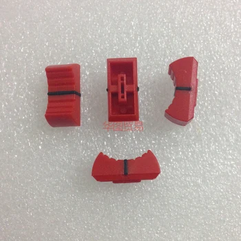 

10pcs Red Mixer Dimming table Straight Slip Potentiometer Fader Knob Cap / Push Button Cap 4mm Hole / Fader Cap red 4mm