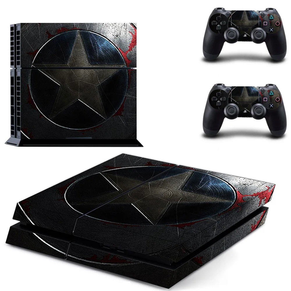Мстители Дэдпул Человек паук Халк PS4 Наклейка Виниловая наклейка для Sony Playstation 4