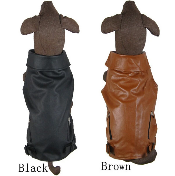 2015 new large dog fashion leather Sleeveless jackets suit big dogs