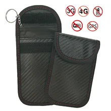 Углеродное волокно шаблон кожаный брелок для ключей для мужчин и женщин RFID держатель Органайзер сумка для автомобиля бумажник ключница мини Чехол для карт
