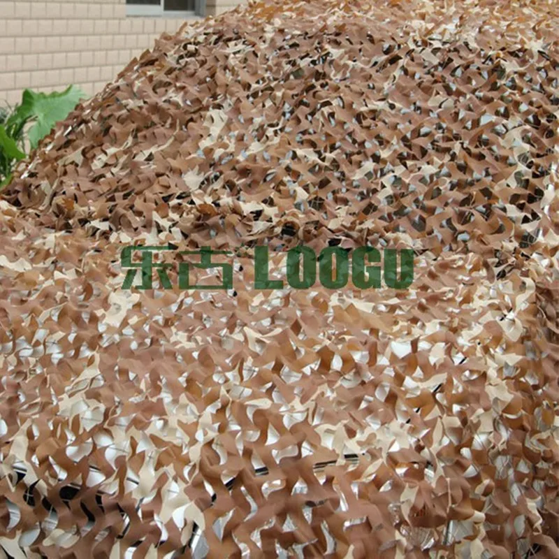 2 M x 3 M الصحراء العسكرية التمويه صافي الشمس المأوى في الهواء الطلق فيليه Militaire لل التمويه صافي مخصص حجم ولون الصحراء كامو صافي