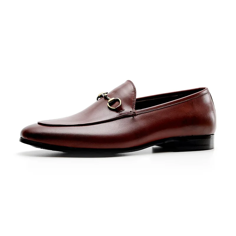 

Explosion models new top layer leather men's Martin boots leather business men's boots short business men's wedding shoes free