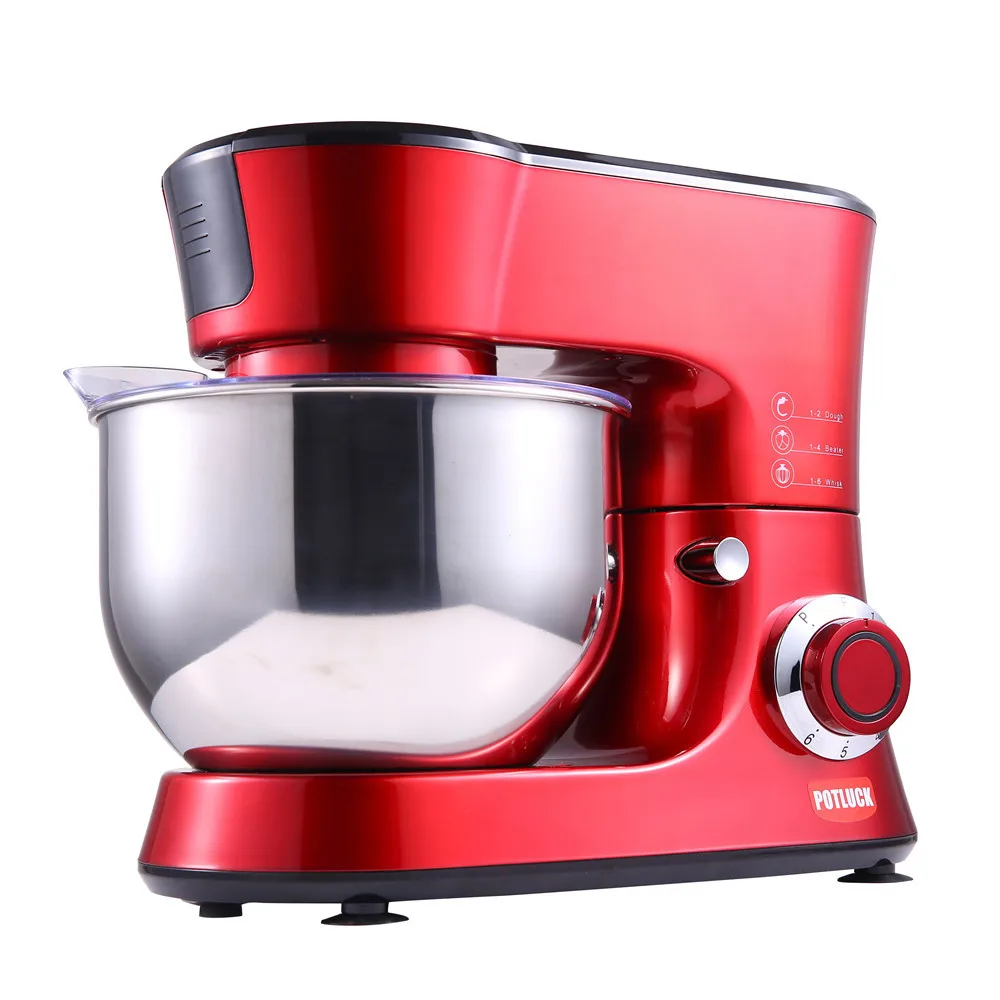 Beli Hoodakang 5L Mangkuk Stainless Steel 6 Speed Dapur Makanan Mixer Cream Egg Whisk Blender Kue Adonan Mixer Roti mesin