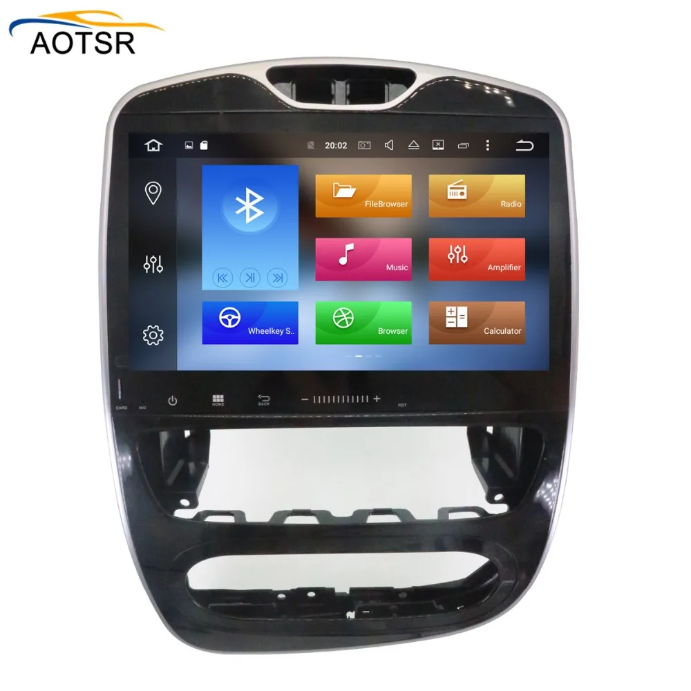Cheap 10.1" Android 8.0 4GB + 8 Core + 32GB head unit For Renault Clio 2017 2018 Car DVD Player Radio stereo GPS navigation Map wifi 2