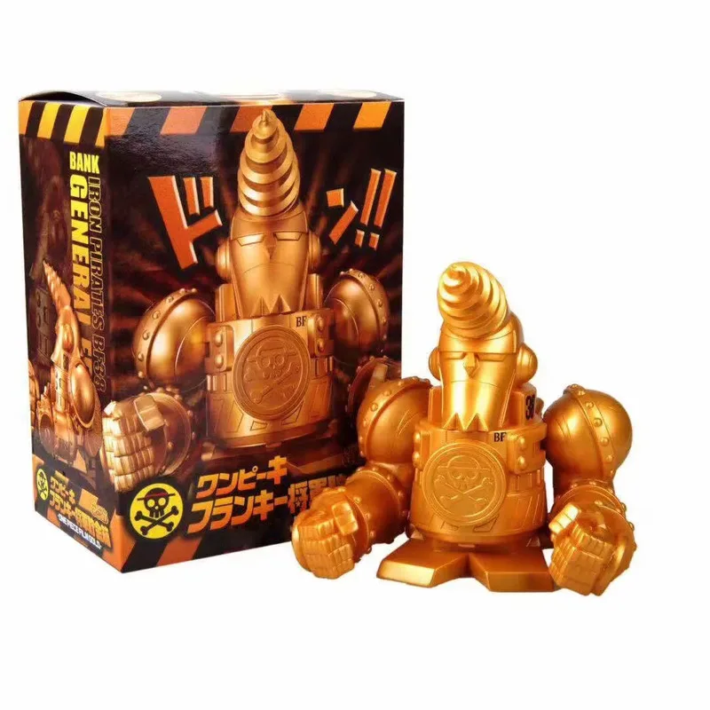 Новинка одна штука ПВХ фигурка золото Franky 15 см копилка модель игрушек juguetes brinquedos