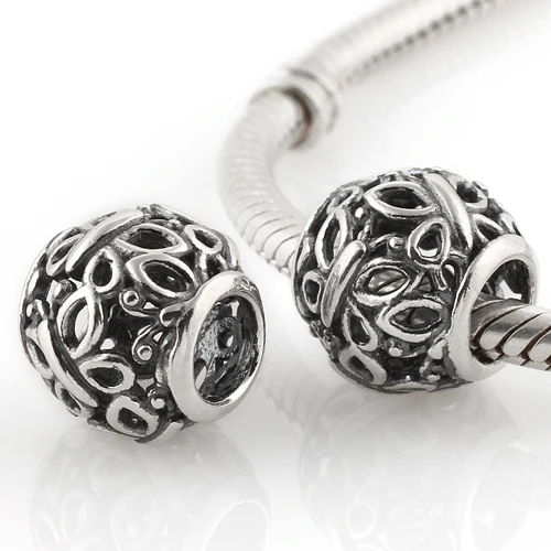 

Authentic 925 Sterling Silver Charm Bead Openwork Butterfly Beads Fits European Style Charm Bracelet & Snake Chain For Women DIY