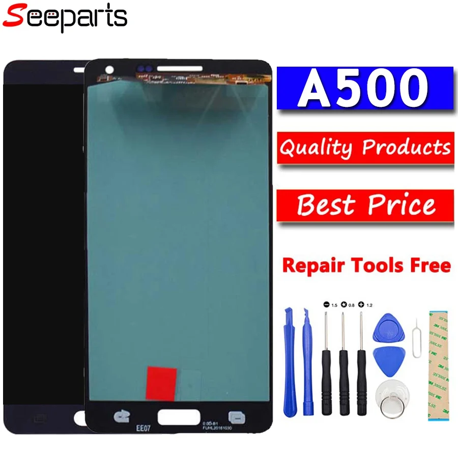 

AMOLED LCD for SAMSUNG Galaxy A5 2015 Display A500FU A500 A500F A500M Touch Screen Digitizer Replacement For SAMSUNG Galaxy A5