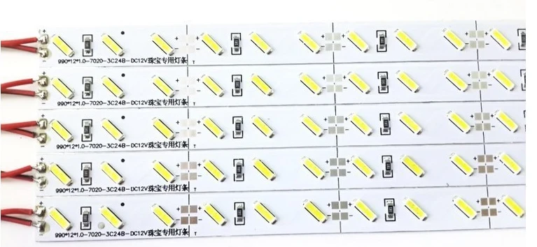 Супер яркий жесткий бар DC12V 50 см 36 led SMD 7020 Алюминий сплав) Светодиодная лента с usb-питанием