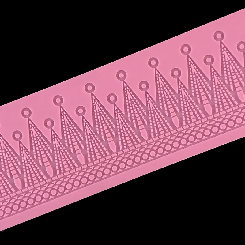 Недавно разработанный инструмент для украшения боковой части торта силиконовый коврик для свадьбы украшение торта мастикой инструменты Еда град силикона кружевы плесени LH-1063