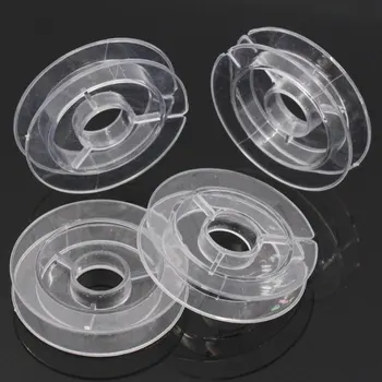 

20Pcs Transparent Round Acrylic Empty Spools For Beading Wire Thread String Trims Findings 5cm Dia.